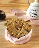 🫓🧉 Crackers saladas de verdeo y sésamo 🧉🫓 Galletitas crocantes para el mate