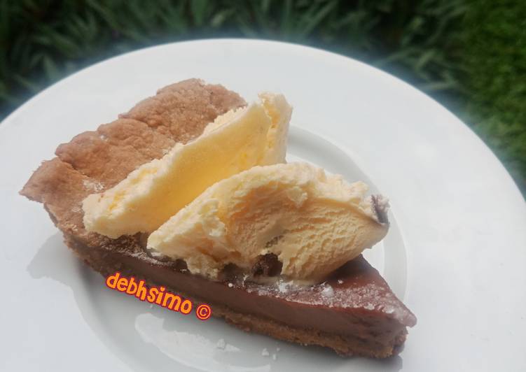 Resep Pie coklat susu ice cream yg adem seadem bertoleransi 😘 yang Bikin Ngiler