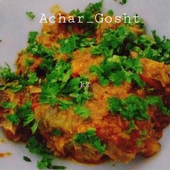 A picture of Achar Gosht.