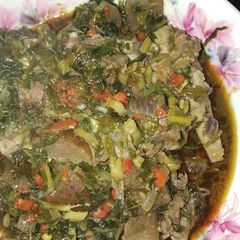 A picture of Vegetable soup.