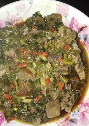 A picture of Vegetable soup.