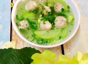 Hình của món Canh Bầu Nấu Mọc.