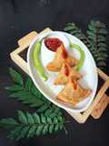 Samosa Cashew nuts with potato stuffing