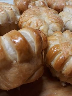 Sonkás-sajtos muffin recept fotója
