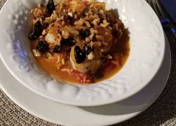 Update, Prepare Recipe Steamed Orange Shrimp and Spanish Rice Restaurant Style