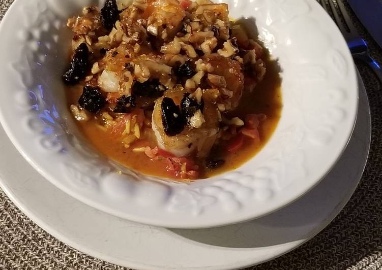 Steamed Orange Shrimp and Spanish Rice