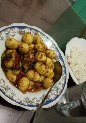 Foto resep Telur puyuh ulas ulas petai