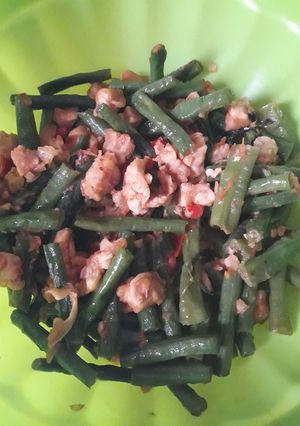 Foto resep Tumis kacang panjang tempe kemangi