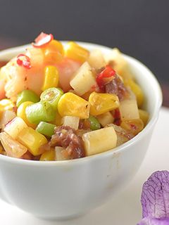 Xo醬雙色玉米蝦仁 的食譜成品照片