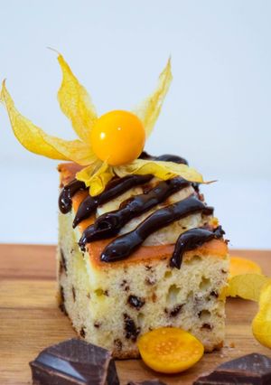 Foto de Bolo de Banana com Chocolate