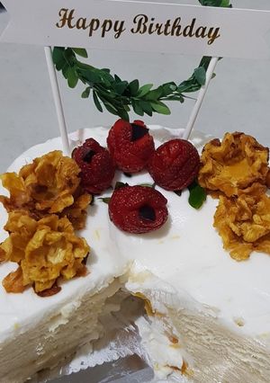 Foto resep Vanila lemon birthday cake