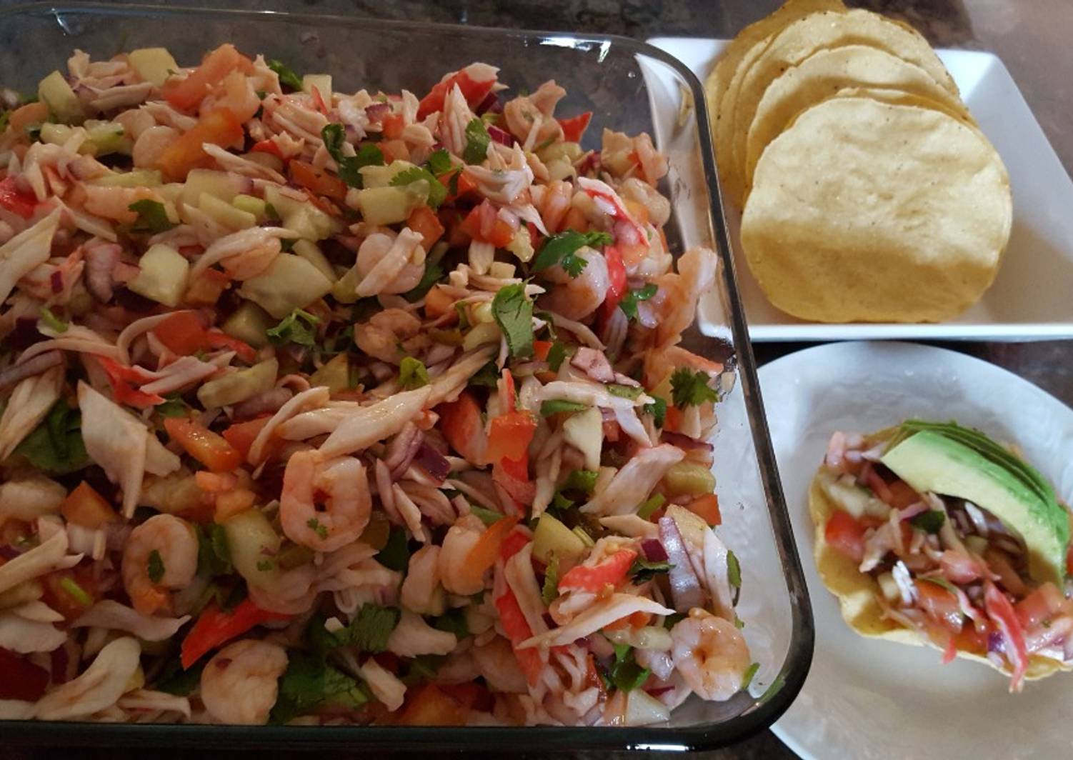 Ceviche de jaiba con camarones Receta de j.floresdeulloa Cookpad