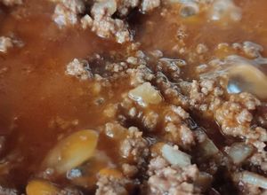 Una foto de Picadillo de carne molida con un toque dulce