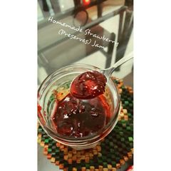 A picture of Homemade Strawberries (Preserves) Jam.