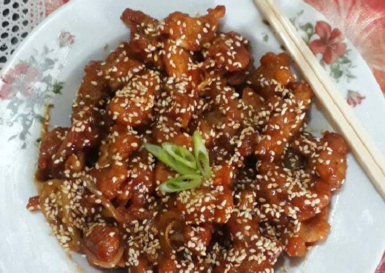 Honey chicken pop