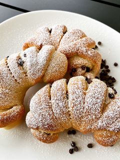 Foto di Brioche con gocce di cioccolato fondente