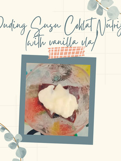 Foto resep Puding Susu Coklat Nutrijel (with v vanilla vla)