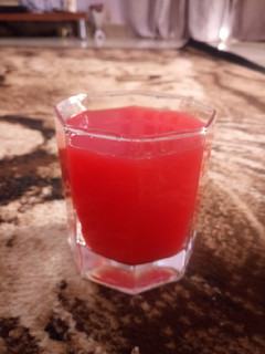 A picture of Watermelon and ginger lemonade.