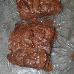 A picture of 1 minute microwave brownie.
