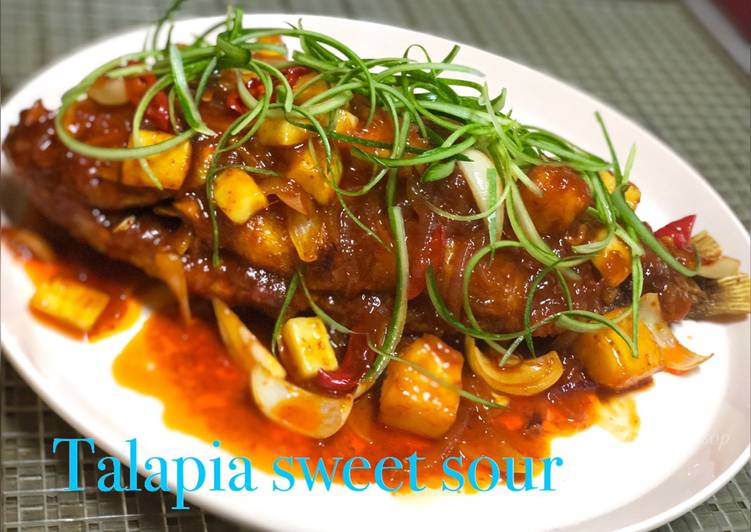 Resepi Talapia sweet sour yang Sederhan
