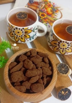 عکسی از دستور بادام شکلاتی