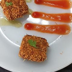 A picture of Leftover roti sabji and rice cutlet.