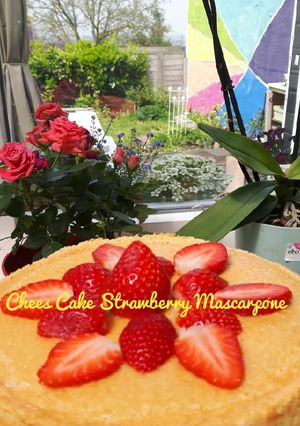 Foto resep Cheese Cake Strawberry Mascarpone