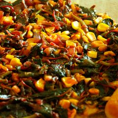 A picture of Spinach & Sweetcorn omlet.