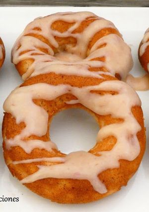 Una foto de Donuts de fresa