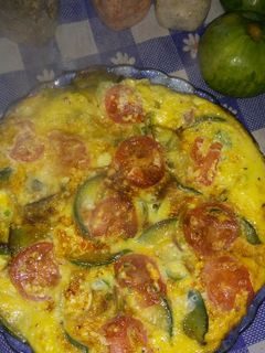 Una foto de Tortilla de zapallitos, fácil y deliciosa