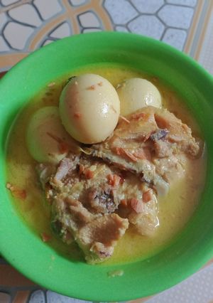 Foto resep Opor ayam telur
