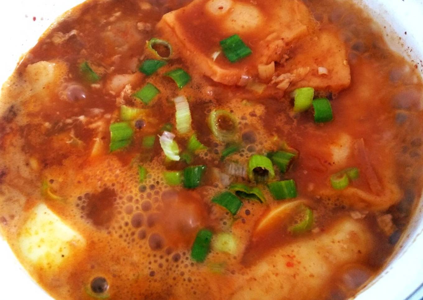 Sundubu Jjigae/Sup Tahu Pedas Korea