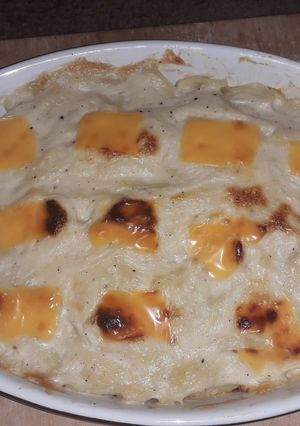 صورة لوصفة معكرونة بالبشاميل 😍