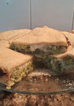 Una foto de Tarta de puerro