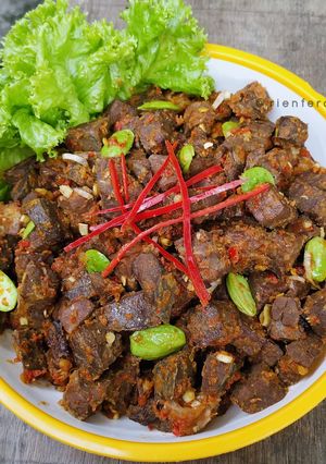 Foto resep Oseng Paru Pete Pedas