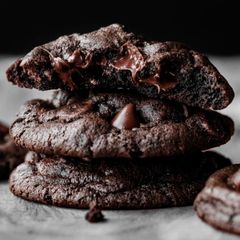 A picture of Double Chocolate Chip Cookies.