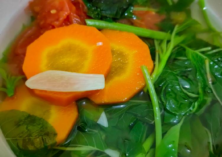 Resep Baru Sayur Bening Bayam Wortel Ala Warung