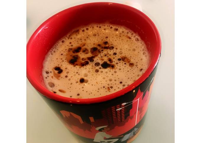 Low fat instant mocha cappuccino (without machine)