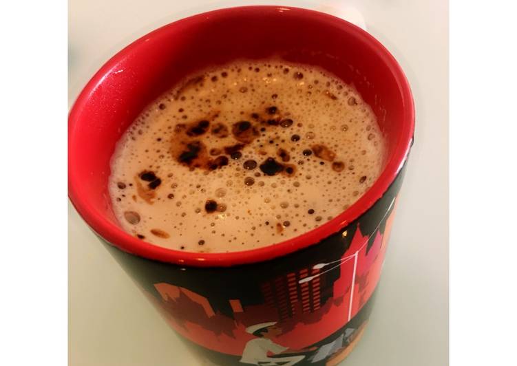 Recipe of Homemade Low fat instant mocha cappuccino (without machine)