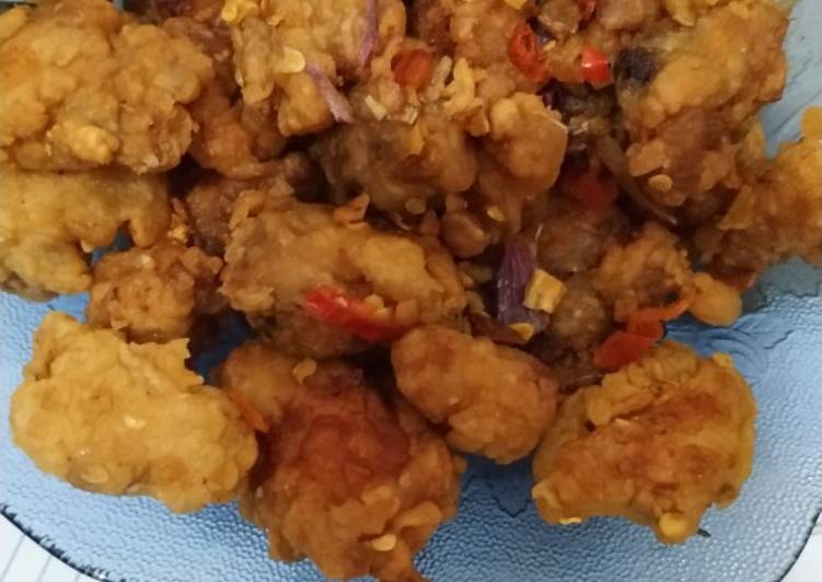 Resep Ayam Crispy Cabe Garam, Enak Banget