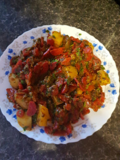Indiai, sárgarépa burgonya egytálétel (Aloo Gajjar Sabji) recept fotója