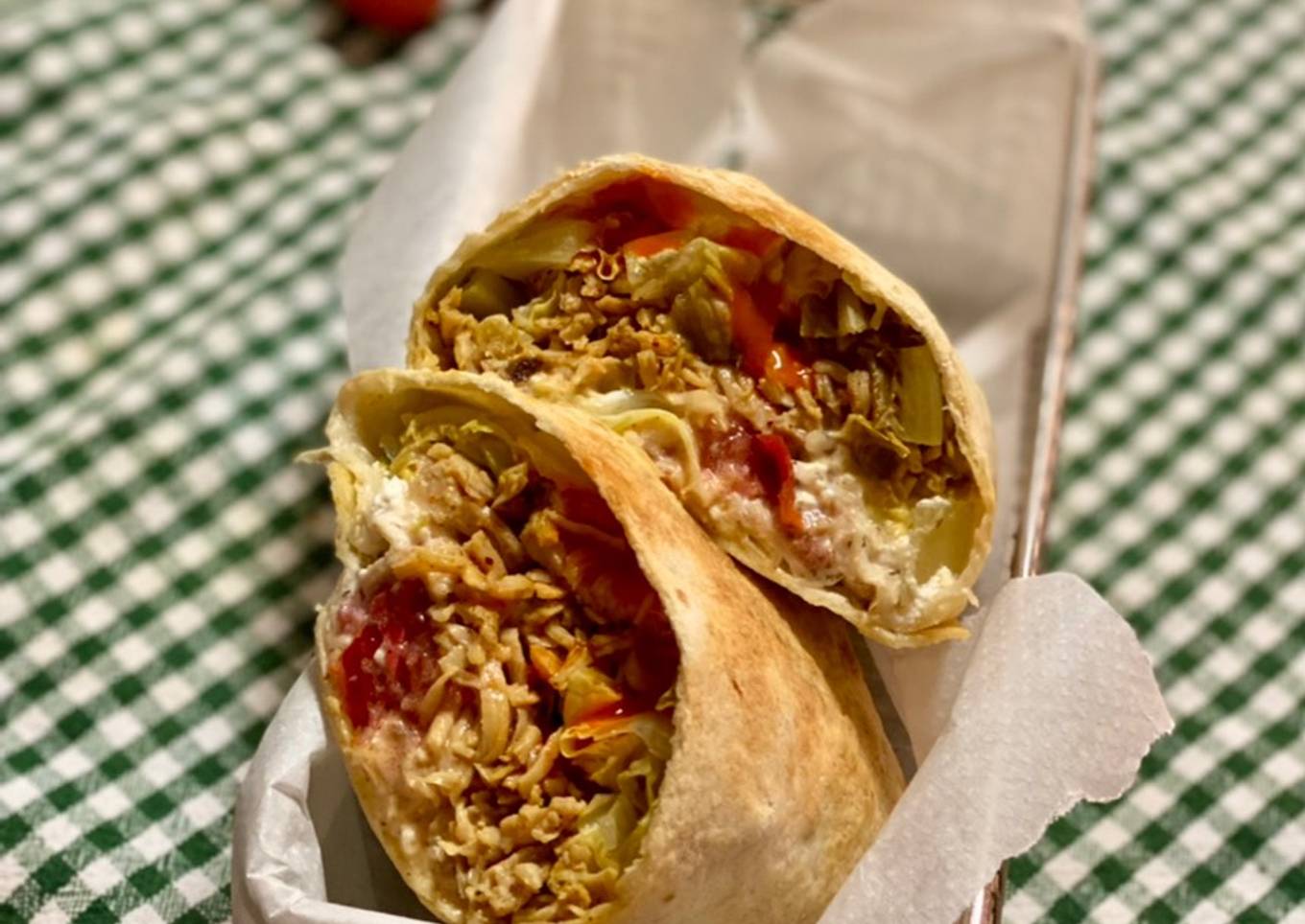 Durum kebap casero versión express en freidora de aire Ninja Foodie
