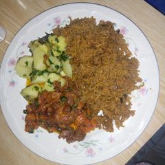 A picture of Beef pilau.