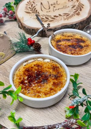 Une photo de Crème brûlée au foie gras