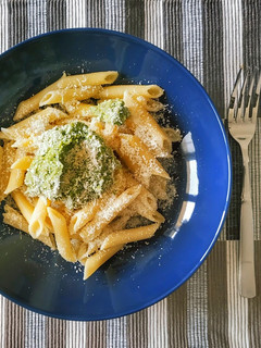 Una foto de Pasta con salsa de Aguacate