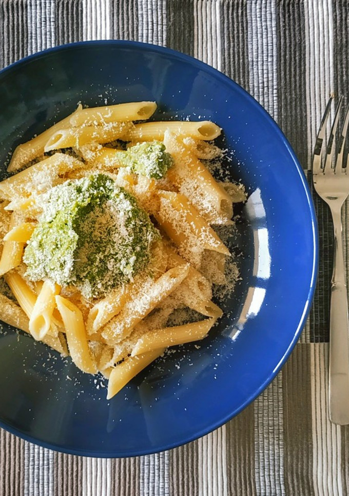 Una foto de Pasta con salsa de Aguacate