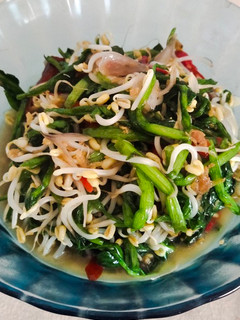 Foto resep Daun genjer+toge tumis terasi
