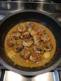 Albóndigas en salsa quemada