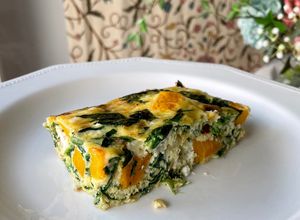 Foto principal de Frittata de calabaza, espinacas y queso feta