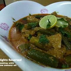A picture of Bhindi gosht #coopadramadan #sehri.